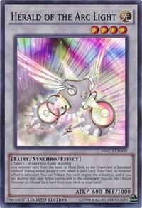 Herald of the Arc Light (SE) - The New Challengers (NECH) #NECH-ENS09 - Super Rare YuGiOh Trading Card