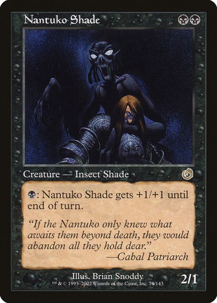 Nantuko Shade trading card from Torment Nantuko Shade - Torment Magic: The Gathering trading card