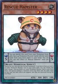 Rescue Hamster (SE) - The New Challengers (NECH) #NECH-ENS07 - Super Rare YuGiOh Trading Card