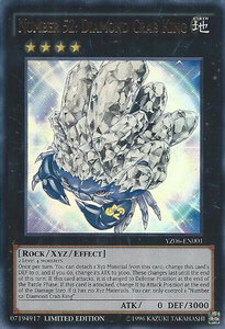 Number 52: Diamond Crab King - Yu-Gi-Oh! ZEXAL Manga Promotional Cards (YZ0#) #YZ06-EN001 - Ultra Rare YuGiOh Trading Card
