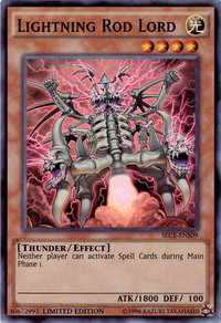 Lightning Rod Lord (SE) - Secrets of Eternity (SECE) #SECE-ENS09 - Super Rare YuGiOh Trading Card