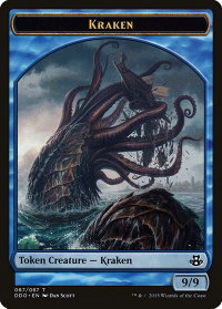 Kraken Token - Duel Decks: Elspeth vs. Kiora (DDO) #67 - Token Magic: The Gathering Trading Card
