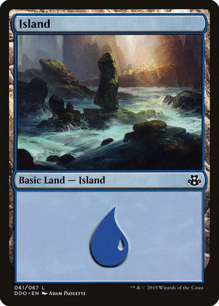 Island (061) - Duel Decks: Elspeth vs. Kiora Magic: The Gathering trading card