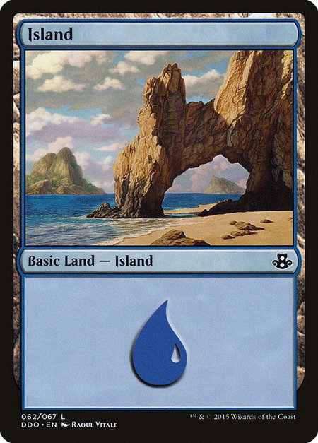 Island (062) - Duel Decks: Elspeth vs. Kiora Magic: The Gathering trading card