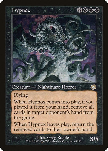 Hypnox trading card from Torment Hypnox - Torment Magic: The Gathering trading card