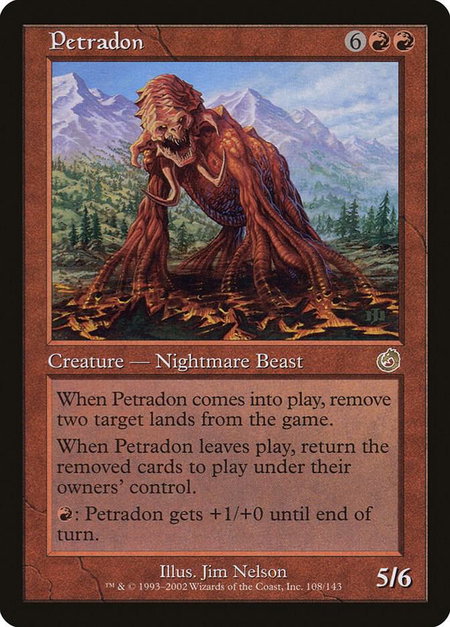 Petradon - Torment Magic: The Gathering trading card