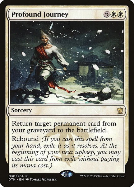 Profound Journey trading card from Dragons of Tarkir Profound Journey - Dragons of Tarkir Magic: The Gathering trading card