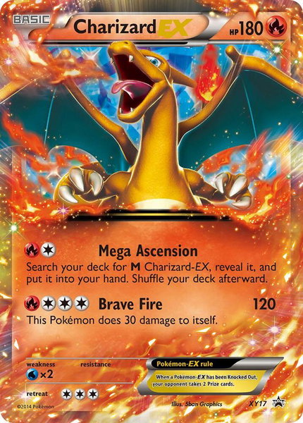 Charizard EX - XY17 trading card from XY Promos Charizard EX - XY17 - XY Promos Pokémon trading card
