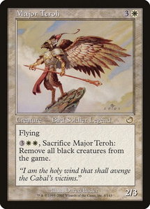 Major Teroh - Torment (TOR) #8 - Rare Magic: The Gathering Trading Card
