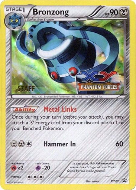 Bronzong - XY21 (Prerelease) [Staff] - XY Promos Pokémon trading card
