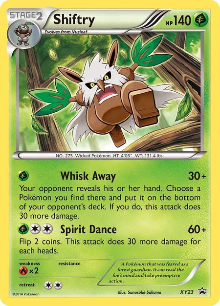 Shiftry - XY23 - XY Promos Pokémon trading card