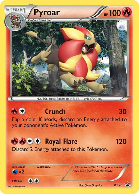 Pyroar - XY26 - XY Promos Pokémon trading card