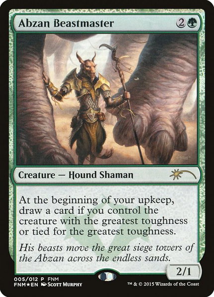 Abzan Beastmaster - FNM Promos Magic: The Gathering trading card