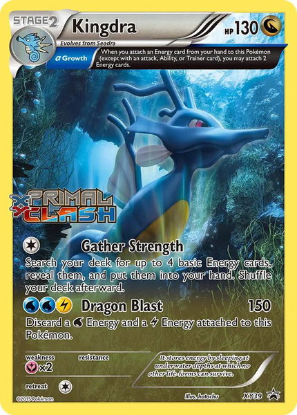 Kingdra - XY39 (Prerelease) trading card from XY Promos Kingdra - XY39 (Prerelease) - XY Promos Pokémon trading card