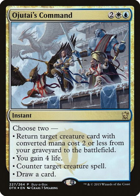 Ojutai's Command - Buy-A-Box Promos Magic: The Gathering trading card