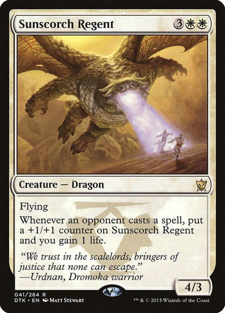 Sunscorch Regent - Dragons of Tarkir Magic: The Gathering trading card