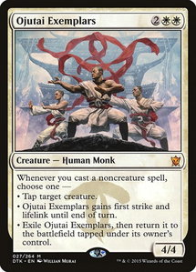 Ojutai Exemplars - Dragons of Tarkir (DTK) #27 - Mythic Rare Magic: The Gathering Trading Card