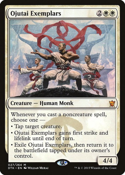 Ojutai Exemplars trading card from Dragons of Tarkir Ojutai Exemplars - Dragons of Tarkir Magic: The Gathering trading card