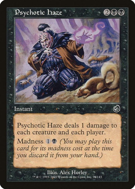 Psychotic Haze - Torment Magic: The Gathering trading card