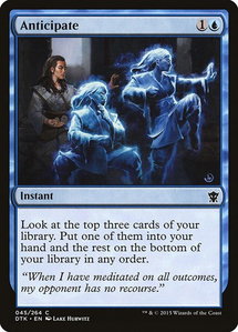 Anticipate - Dragons of Tarkir (DTK) #45 - Common Magic: The Gathering Trading Card