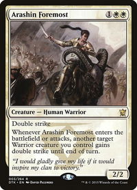 Arashin Foremost - Dragons of Tarkir (DTK) #3 - Rare Magic: The Gathering Trading Card