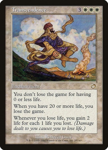 Transcendence - Torment Magic: The Gathering trading card