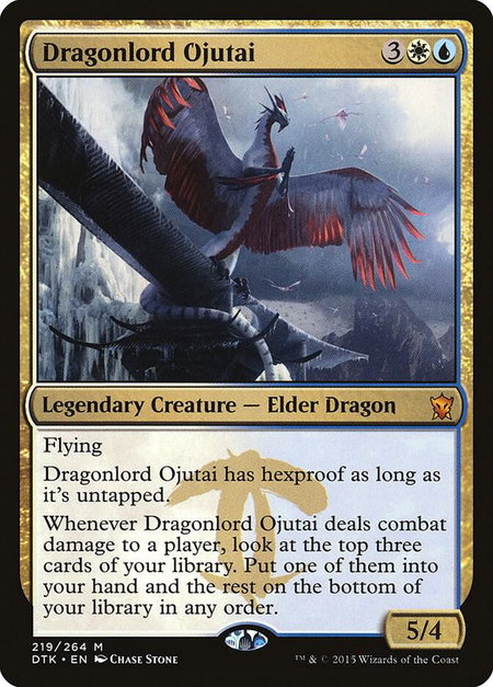 Dragonlord Ojutai - Dragons of Tarkir Magic: The Gathering trading card
