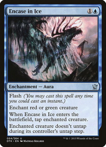 Encase in Ice - Dragons of Tarkir Magic: The Gathering trading card