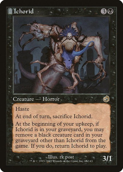 Ichorid trading card from Torment Ichorid - Torment Magic: The Gathering trading card