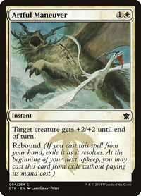 Artful Maneuver - Dragons of Tarkir (DTK) #4 - Common Magic: The Gathering Trading Card