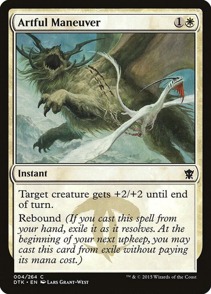 Artful Maneuver trading card from Dragons of Tarkir Artful Maneuver - Dragons of Tarkir Magic: The Gathering trading card
