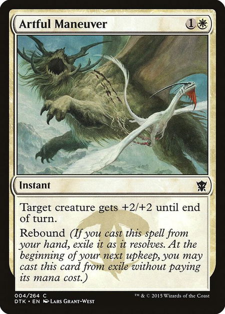 Artful Maneuver - Dragons of Tarkir Magic: The Gathering trading card
