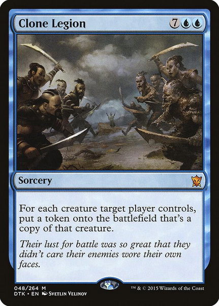Clone Legion trading card from Dragons of Tarkir Clone Legion - Dragons of Tarkir Magic: The Gathering trading card