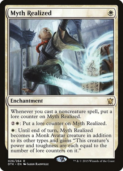 Myth Realized trading card from Dragons of Tarkir Myth Realized - Dragons of Tarkir Magic: The Gathering trading card