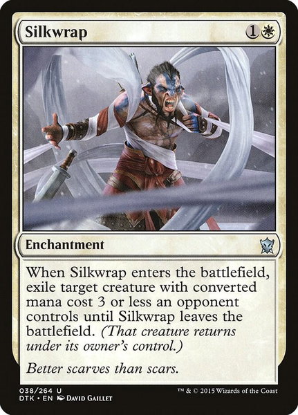 Silkwrap trading card from Dragons of Tarkir Silkwrap - Dragons of Tarkir Magic: The Gathering trading card