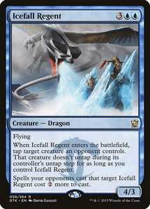 Icefall Regent - Dragons of Tarkir (DTK) #58 - Rare Magic: The Gathering Trading Card