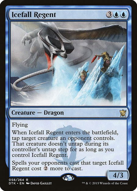 Icefall Regent - Dragons of Tarkir Magic: The Gathering trading card