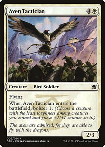 Aven Tactician - Dragons of Tarkir (DTK) #6 - Common Magic: The Gathering Trading Card