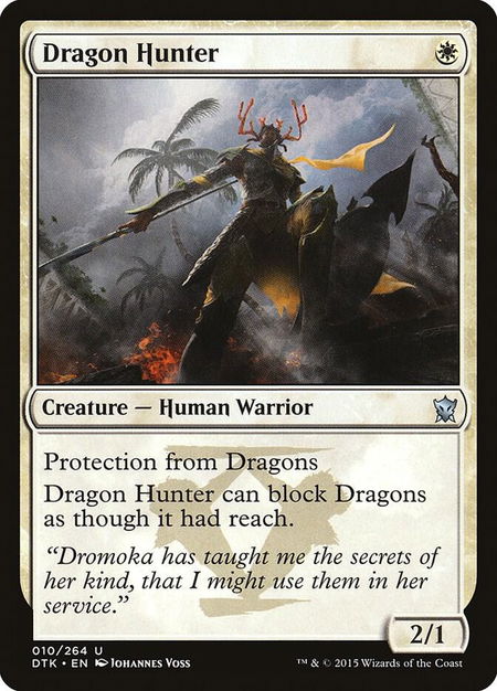 Dragon Hunter - Dragons of Tarkir Magic: The Gathering trading card