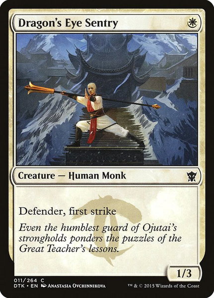 Dragon's Eye Sentry trading card from Dragons of Tarkir Dragon's Eye Sentry - Dragons of Tarkir Magic: The Gathering trading card