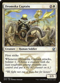 Dromoka Captain - Dragons of Tarkir (DTK) #12 - Uncommon Magic: The Gathering Trading Card