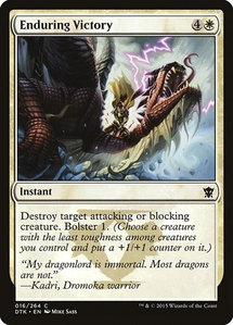 Enduring Victory - Dragons of Tarkir (DTK) #16 - Common Magic: The Gathering Trading Card