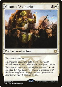 Gleam of Authority - Dragons of Tarkir (DTK) #19 - Rare Magic: The Gathering Trading Card