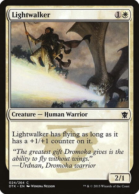Lightwalker - Dragons of Tarkir Magic: The Gathering trading card