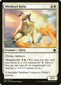 Misthoof Kirin - Dragons of Tarkir (DTK) #25 - Common Magic: The Gathering Trading Card