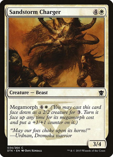 Sandstorm Charger - Dragons of Tarkir Magic: The Gathering trading card