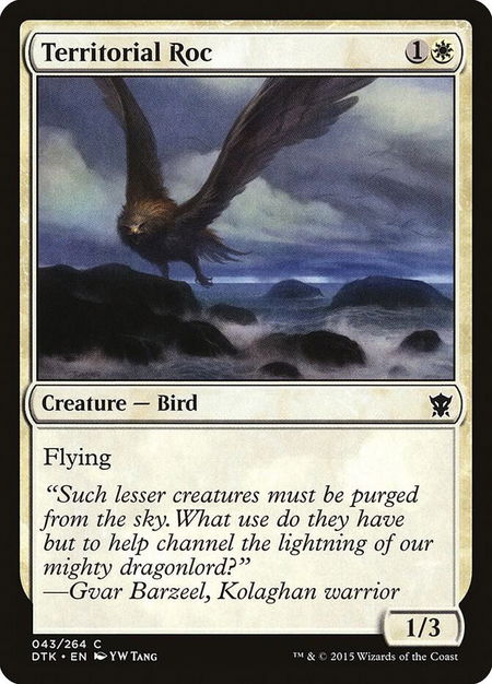 Territorial Roc - Dragons of Tarkir Magic: The Gathering trading card