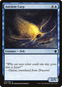 Ancient Carp - Dragons of Tarkir (DTK) #44 - Common Magic: The Gathering Trading Card