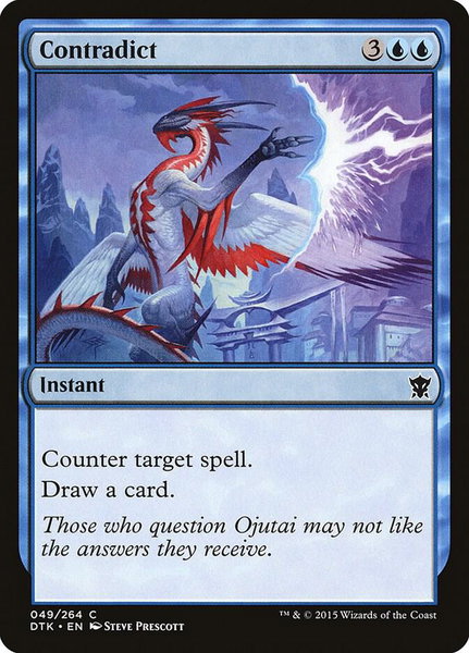 Contradict - Dragons of Tarkir Magic: The Gathering trading card