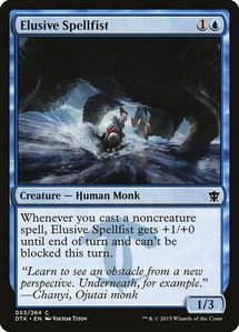 Elusive Spellfist - Dragons of Tarkir (DTK) #53 - Common Magic: The Gathering Trading Card